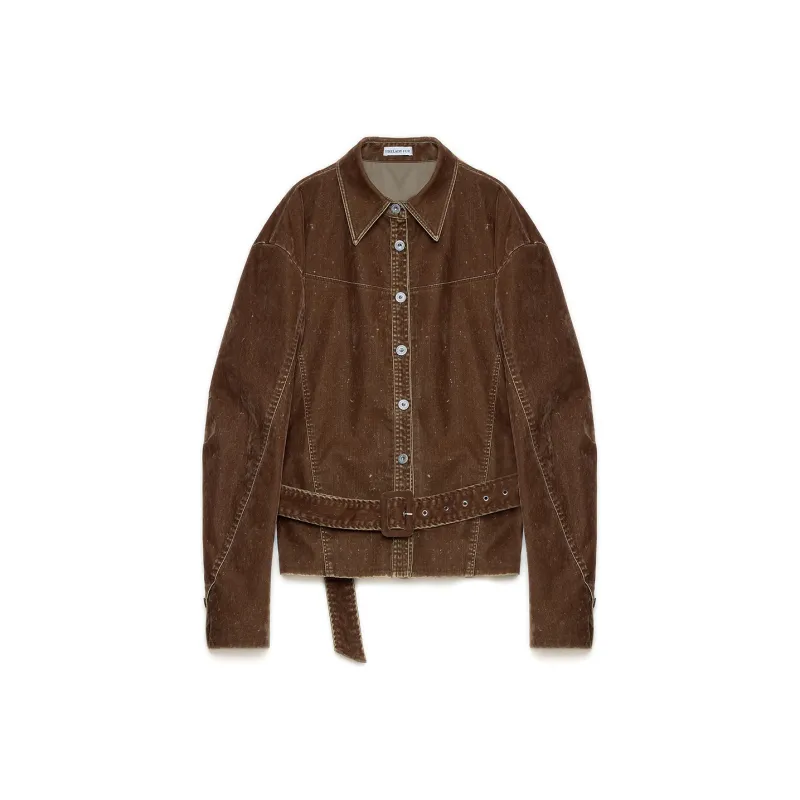 FIRELADY FUR Shirt Women's Flock Coffee Brown-0