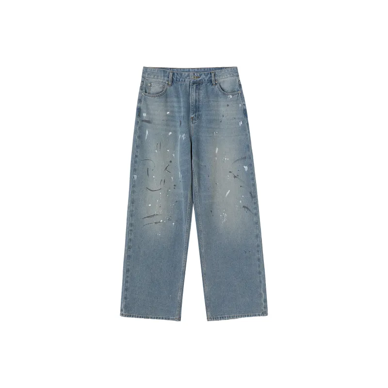 KXLFCHN Jeans Unisex Blue-0