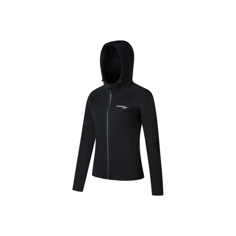 Saucony Knitted Fabric Coat Women's Jet Black-0