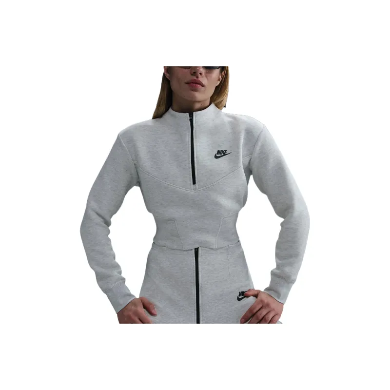 Nike Sportswear Tech Fleece Women's Cropped 1/2 Zip Top-0