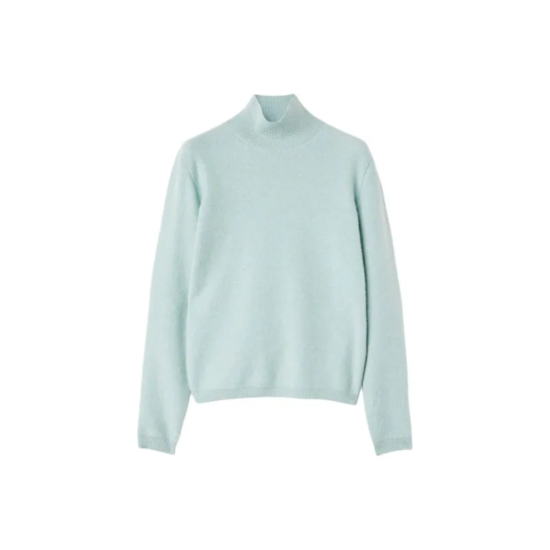 Loro Piana FW24 Cashmere Sweater Women's Lange Green Mixed Color-0