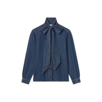 FRAME The Secretary Babydoll Blouse
