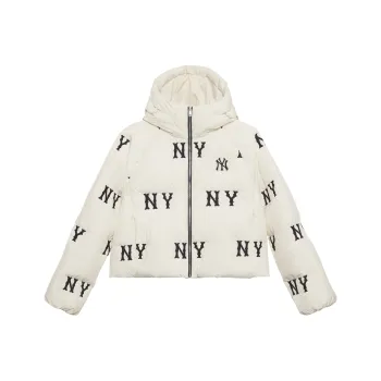 MLB New York Yankees FW24 Down Jacket Women's Dark Cream