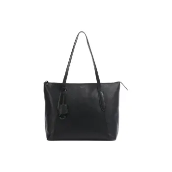 RADLEY Cow Leather Tote Bag Shopping Bag Handbag Shoulder Bag Large Size Unisex Black