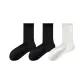 [3 Pack/Ultimate Anti-Pilling]2 Pack Black+1 Pair White