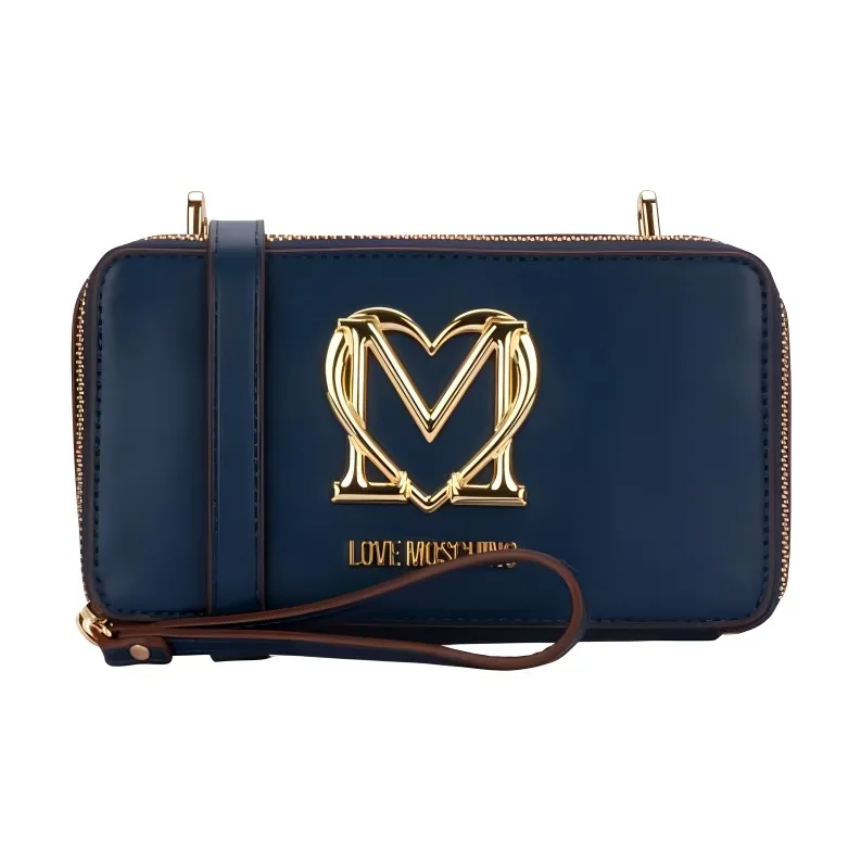 LOVE MOSCHINO PU Handheld Crossbody Bag, Shoulder Bag Regular Women's Blue-0