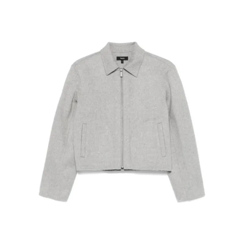 THEORY Double Face Zipped Jacket-0