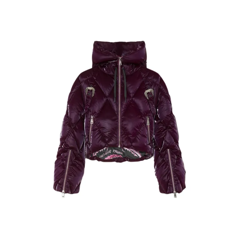 VERSACE JEANS COUTURE SS24 Down Jacket Women's Purple-0