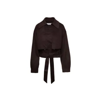NANUSHKA Cropped Trench Jacket