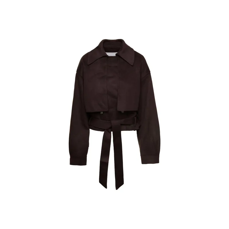 NANUSHKA Cropped Trench Jacket-0