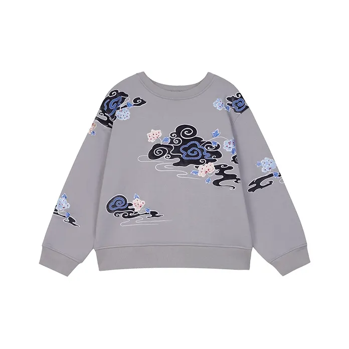 ROSESTUDIOBYGUOPEI Sweatshirt Women's Gray-0