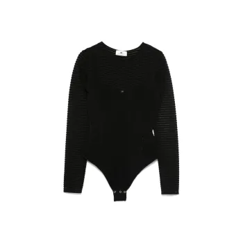 Elisabetta Franchi Herringbone pattern Bodysuit