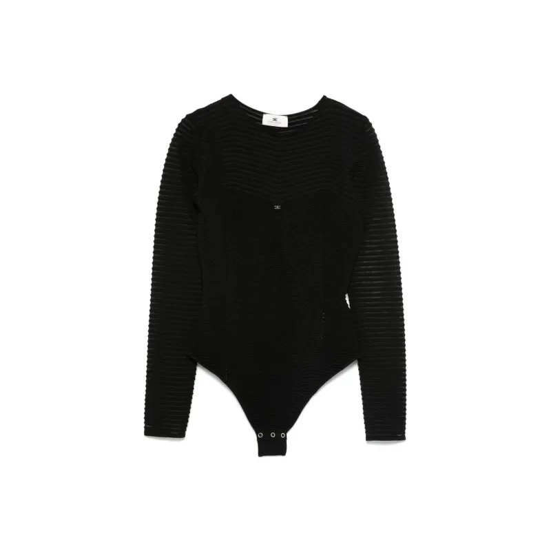 Elisabetta Franchi Herringbone pattern Bodysuit-0