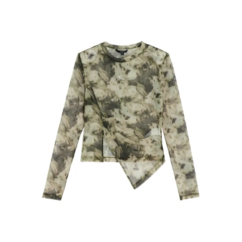 Bebe FW23 Chiffon Shirt Women's-0