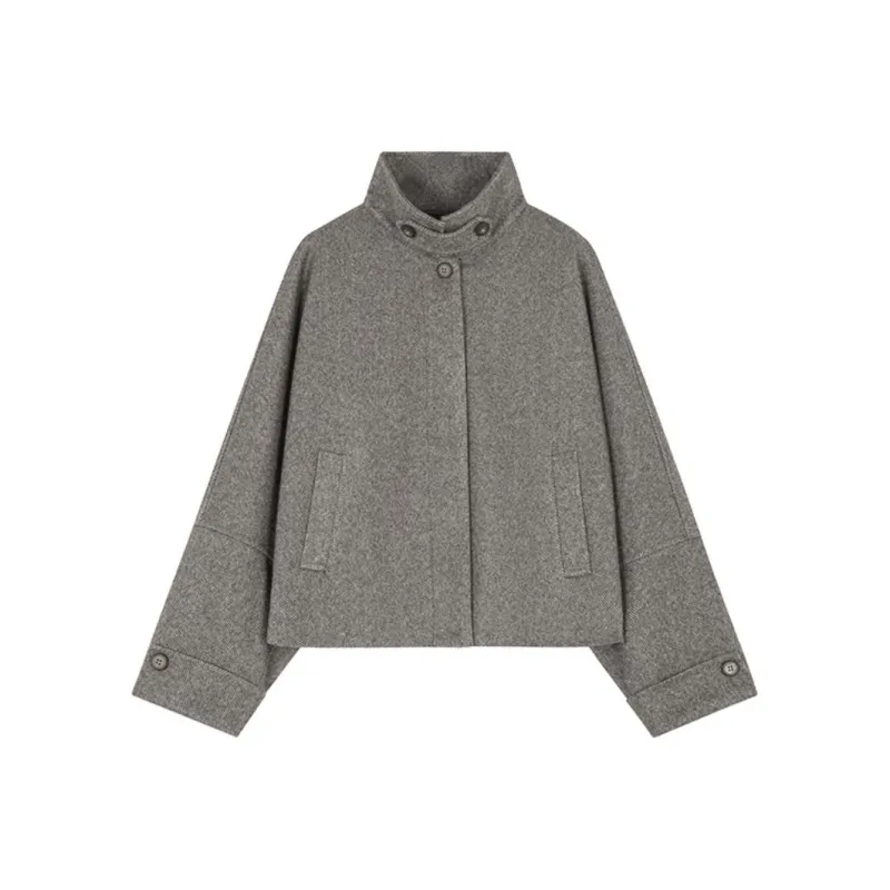 IHIMI Jackets Coats Women's Dark Coffee-0