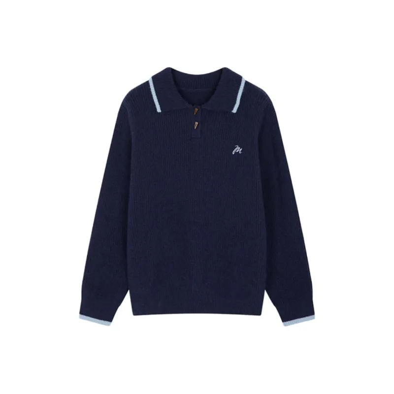 Mo Han Yi Mei Knitwear Women's Navy Blue-0
