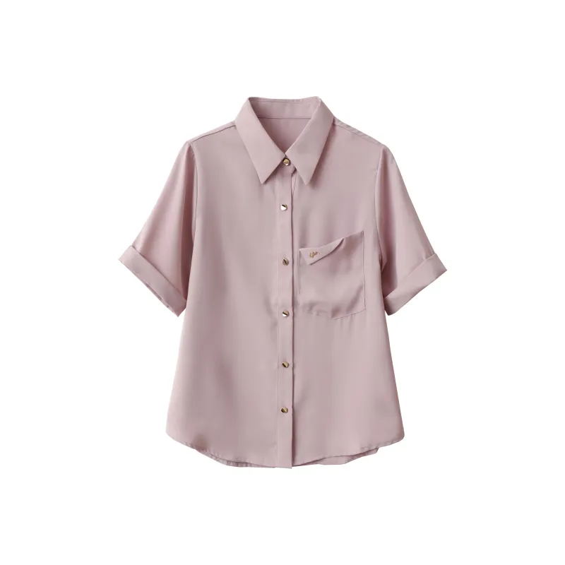 Huagaa Shirt Women's Light Purple-0