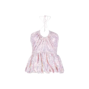 Rotate Sequined Halterneck Top