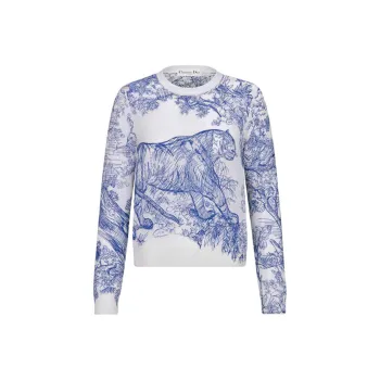 DIOR Cashmere Sweater Women's Blue