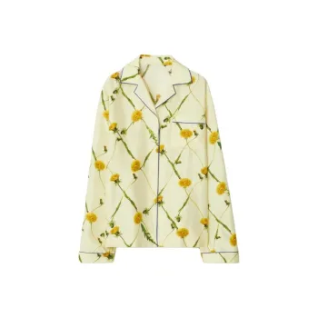 Burberry Floral Printed Sleeved Shirt