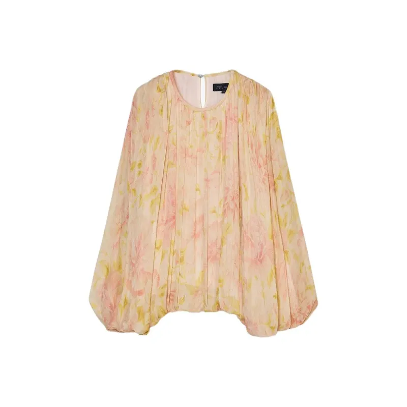 ZARA ZW Series Shirt Women's Wheat-0