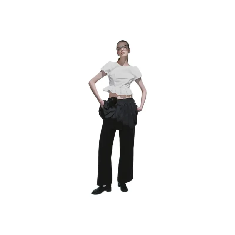 URBAN REVIVO Shirt Women's Raw White-0