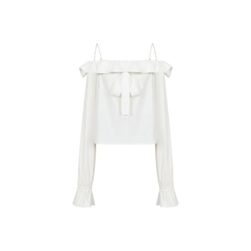Three Quarters Shirt Women's White-0