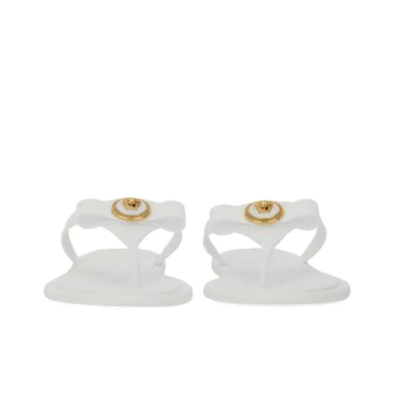 FANSIZHE Flip Flops Women's White-3