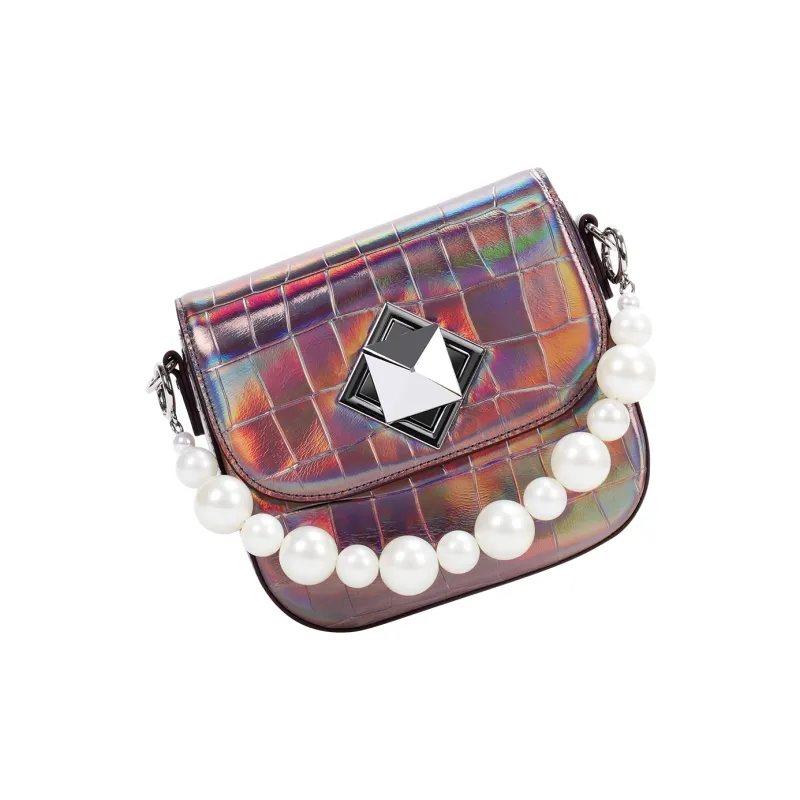 COURONNE Cow Leather Handbag Regular Women's Multicolor-7