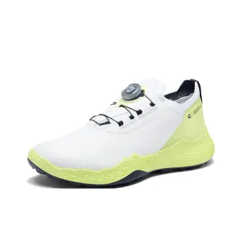 Ecco GOLF BIOM H5 Low Top Golf Shoes Men's White Yellow