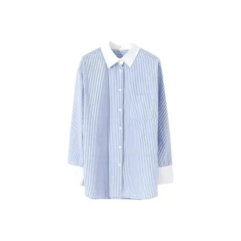 ZIMO Shirt Women's Light Blue Stripes