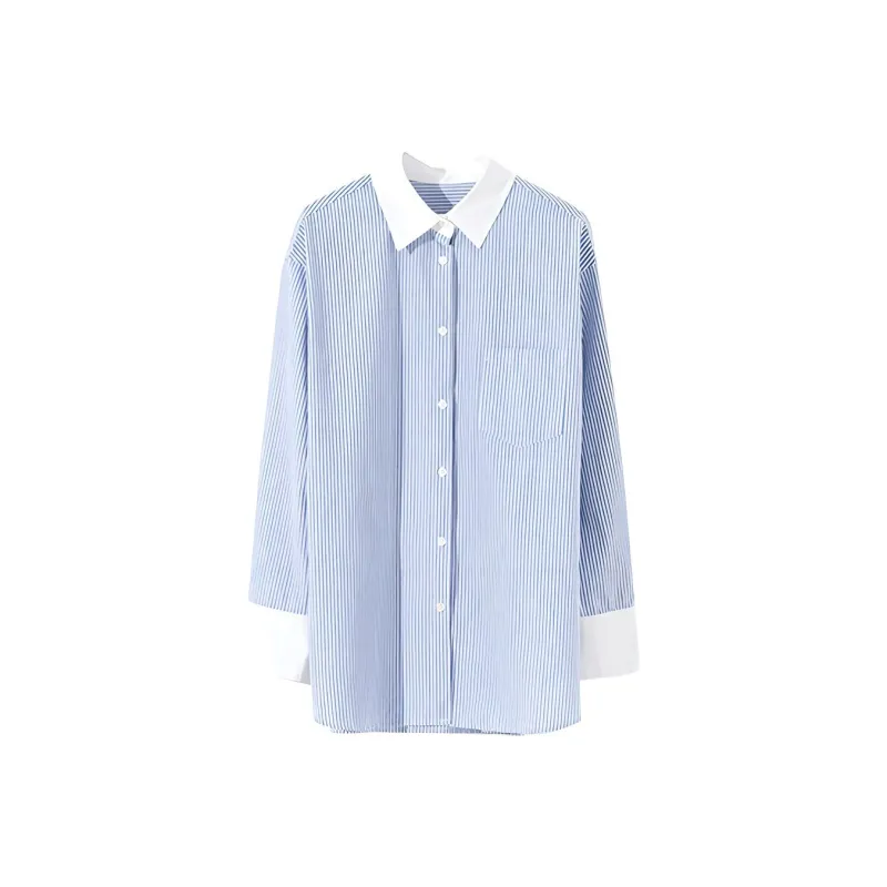 ZIMO Shirt Women's Light Blue Stripes-0