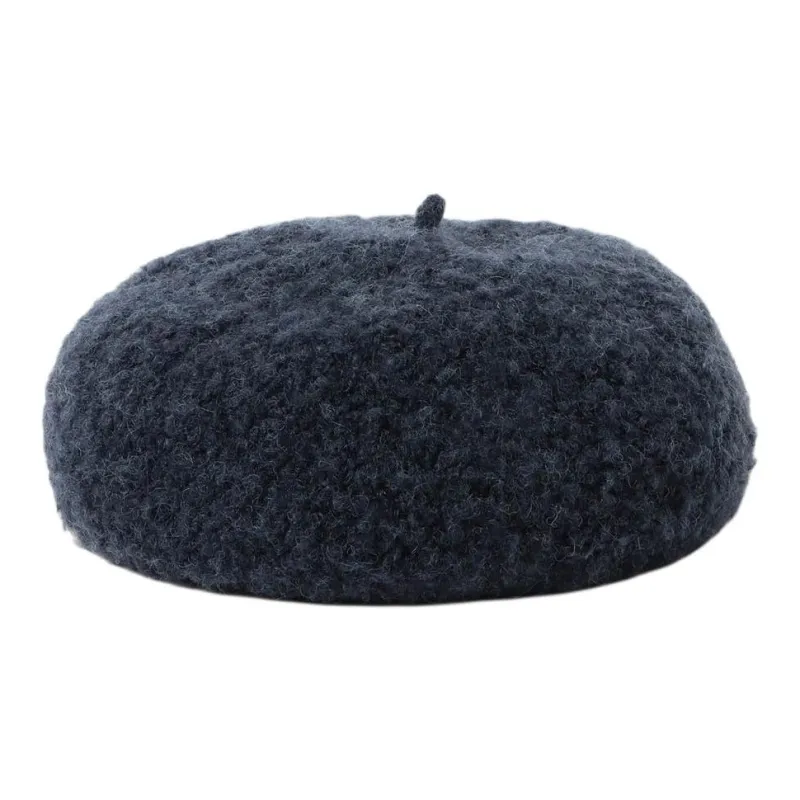 Beams Acrylic, Nylon, Polyester, Wool, Rayon, Polyurethane Berets Kids' Dark Blue-0