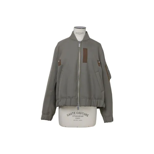 Sacai Suiting Bonding Blouson 'Taupe'
