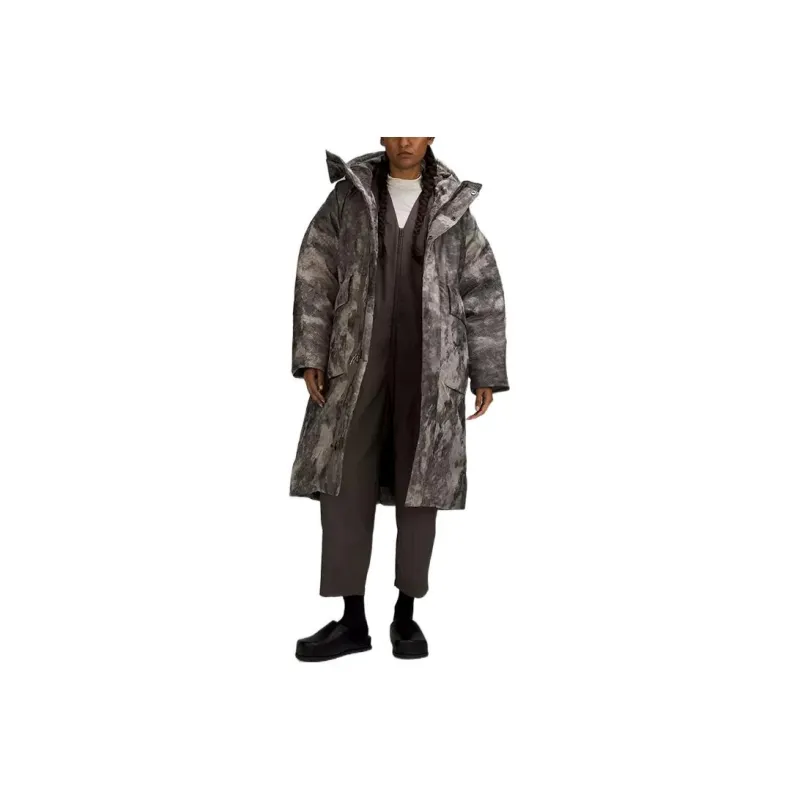 Lululemon LAB Jacquard Series Down Jacket Women's Phantom Jacquard Brown-0