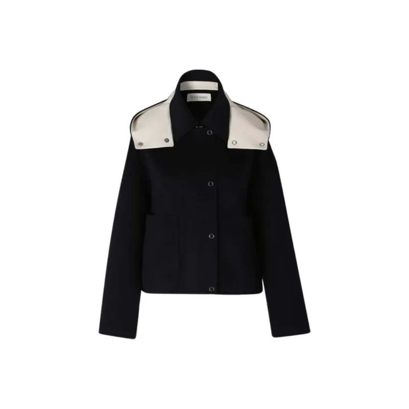 III VIVINIKO Jackets & Coats Women's Navy Blue-0