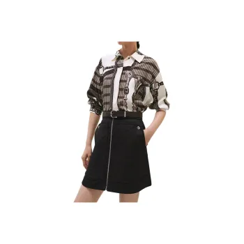 HERMES FW24 Shirt Women's White Crayon Color