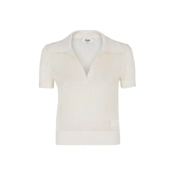 FENDI SS25 Polo Shirt Women's White