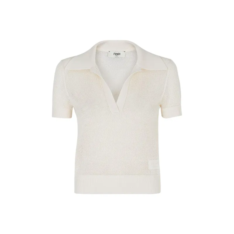 FENDI SS25 Polo Shirt Women's White-0