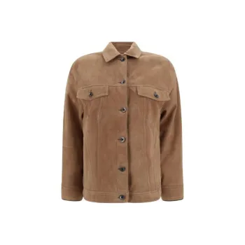 Brunello Cucinelli Shiny Cuff Couture Four Pocket Jacket