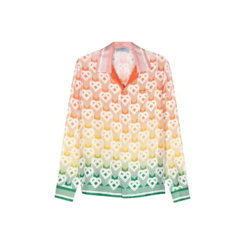 CASABLANCA Gradient Heart Monogram Shirt