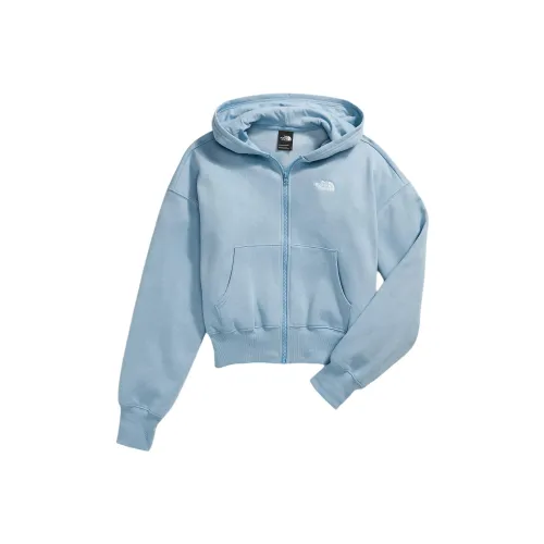 THE NORTH FACE Evolution Full Zip Hoodie Jackets & Coats Women's Steel Blue