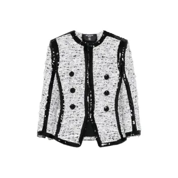BALMAIN Glitter detail Jacket