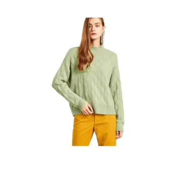 MIHUANG Cashmere Sweater Women's Avocado Green