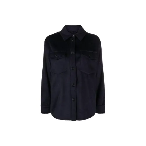 WOOLRICH Brushed effect Button down Overshirt