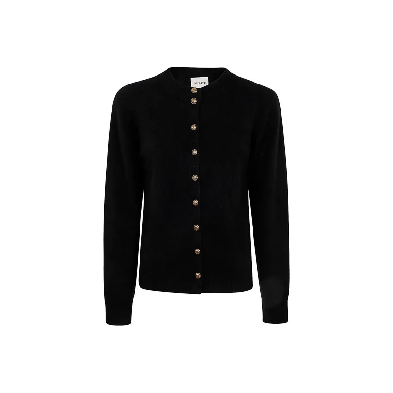 KHAITE Ambre Crewneck Knitted Cardigan-0