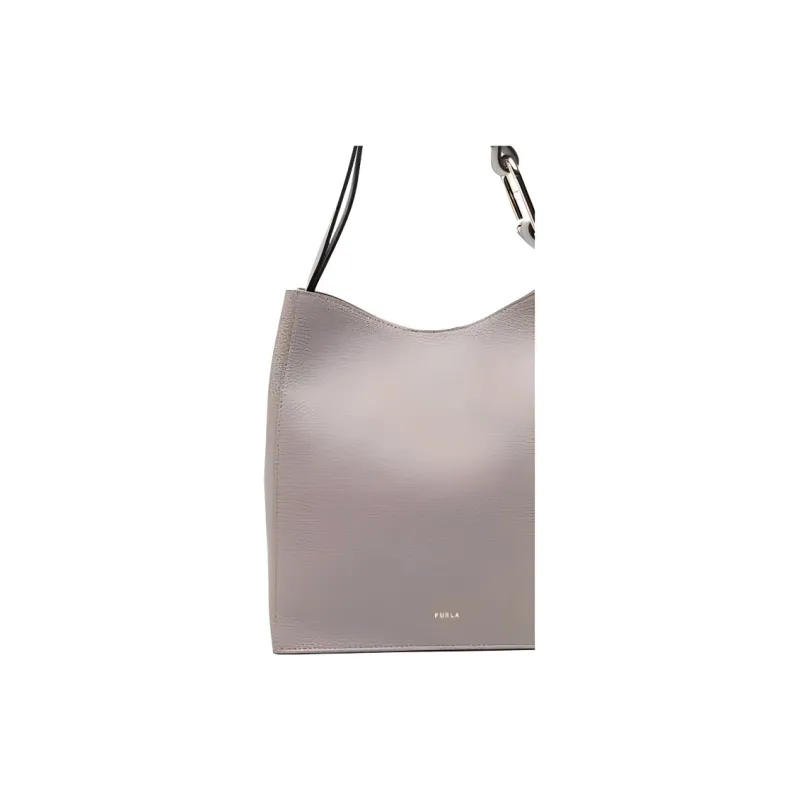 Furla Calfskin Bucket Bag, Shoulder Bag Small Size Women's Plaster-2