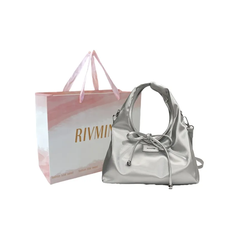 RIVMIND PU One Shoulder Handbag Women's Beige/Yellow/Silver/Yellow/Red/Black-12