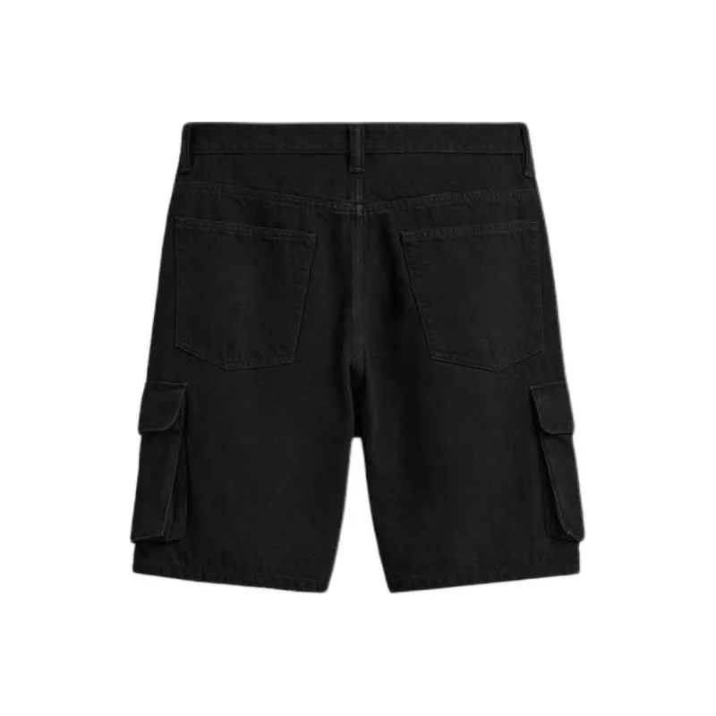 ZARA Denim Shorts Men Black-1