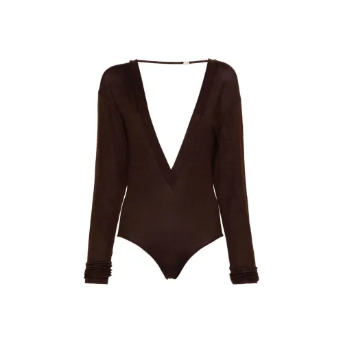 SAINT LAURENT Plunging V-neck Bodysuit